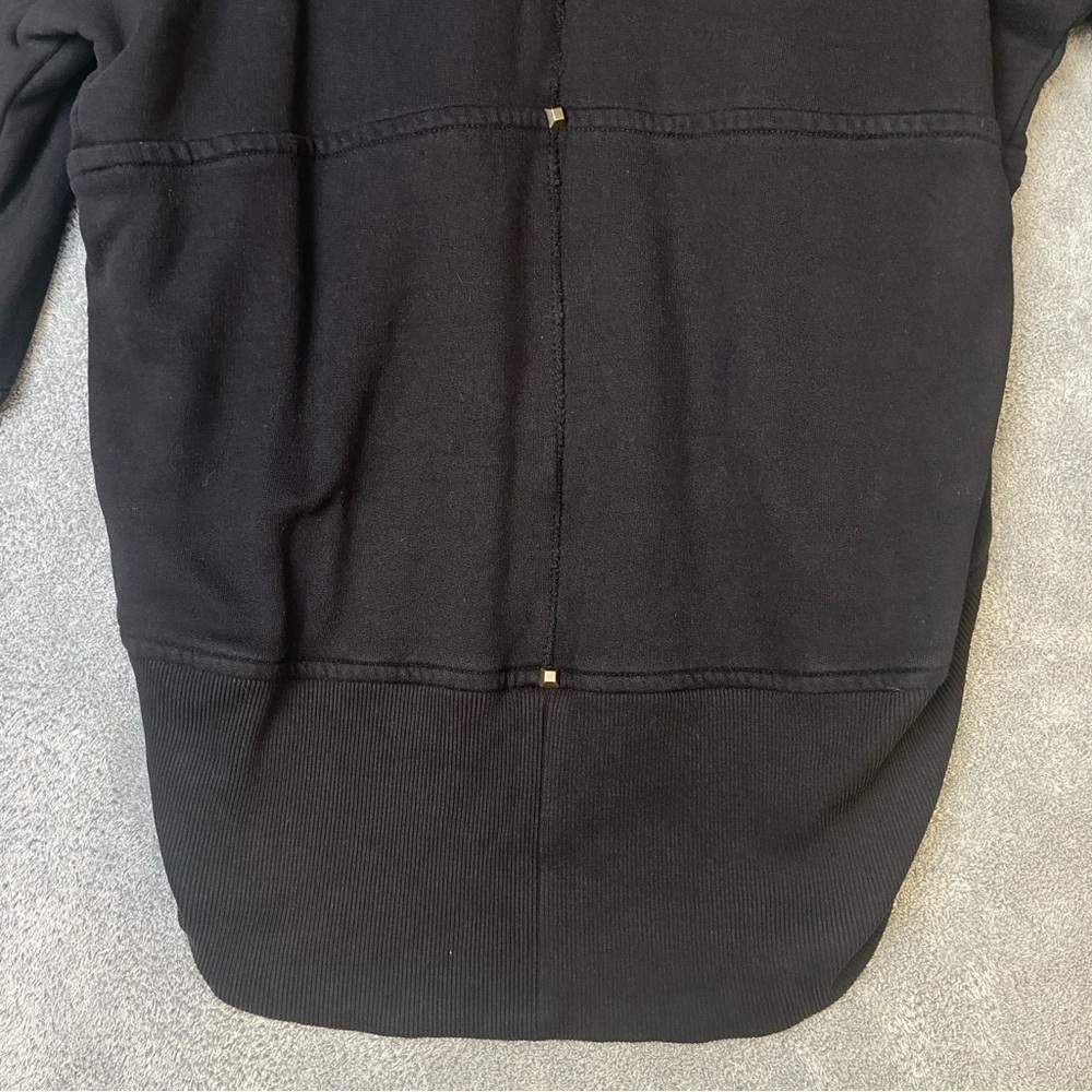 Aritzia Wilfred Diderot Slouchy Cocoon Sweater Cardigan Grey Cotton Modal XXS - Picture 10 of 15